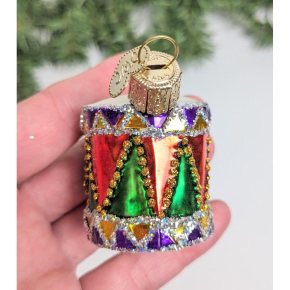 Fancy Drum Retired Old World Christmas Ornament - Picture 2 of 5
